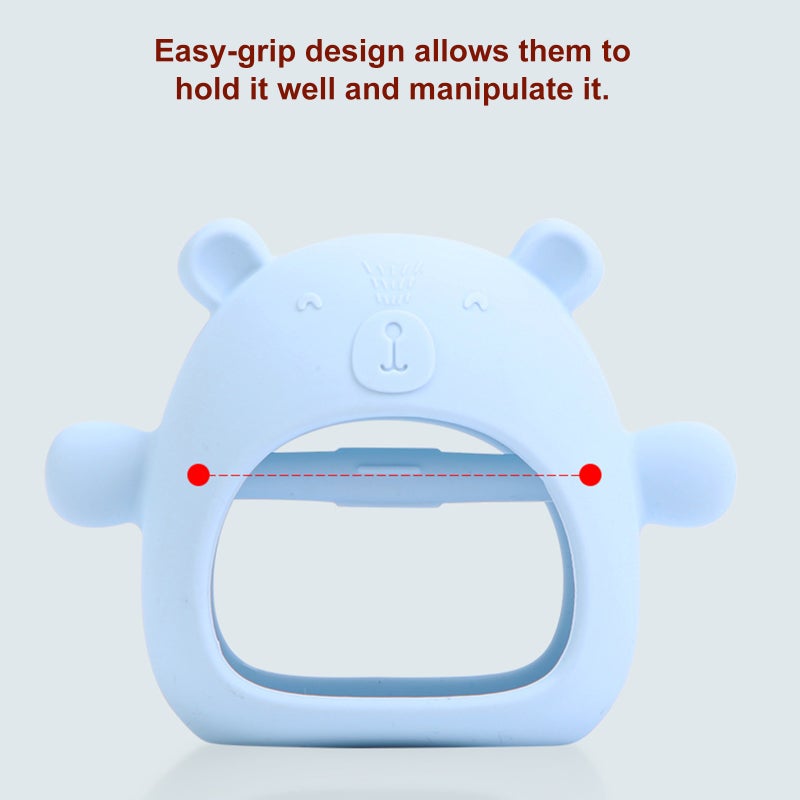 Baby Teething Toy Soft Silicone Teething Toys for Babies Infant Toddlers Help Soothe Teething Irritation Durable Safe Silicone Easy to Clean - Image 3