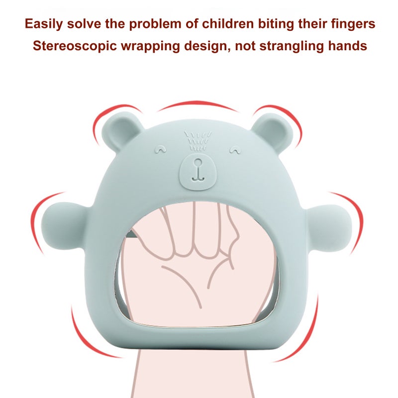 Baby Teething Toy Soft Silicone Teething Toys for Babies Infant Toddlers Help Soothe Teething Irritation Durable Safe Silicone Easy to Clean - Image 4