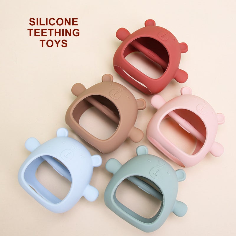 Baby Teething Toy Soft Silicone Teething Toys for Babies Infant Toddlers Help Soothe Teething Irritation Durable Safe Silicone Easy to Clean - Image 2