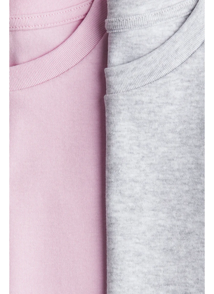 H&M 2-Pack Cotton Jersey Tops