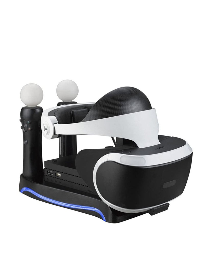 Generic - PSVR PS VR 2th Charging Dock Display Stand Showcase Charge and Display PS4 VR PS VR Headset Holder PS Move Controller Charger - Image 1