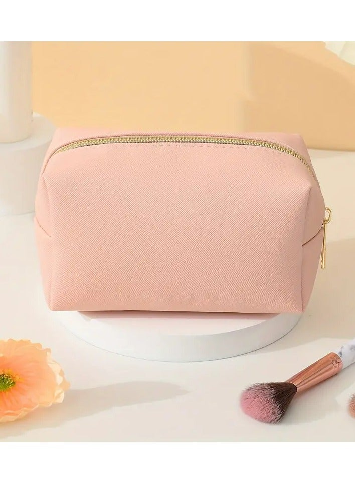 يوكانبي أنيقة بولي كلوريد الفينيل السفر حقيبة مستحضرات التجميل-محمولة ، منظم مكياج خالي من العطر مع تصميم نمط متقاطع - Image 1