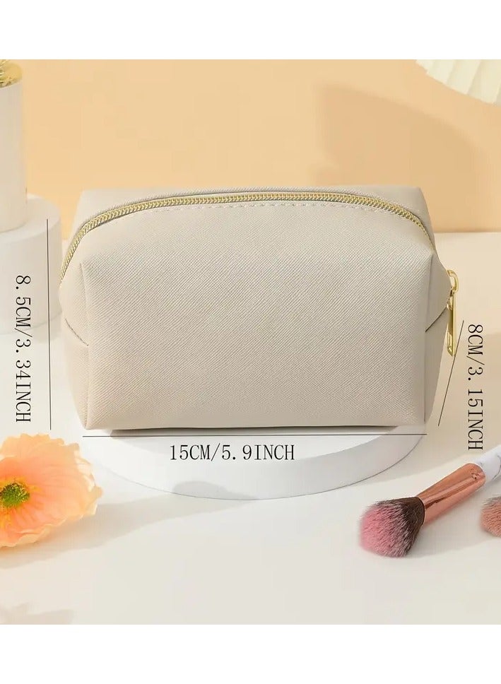 يوكانبي أنيقة بولي كلوريد الفينيل السفر حقيبة مستحضرات التجميل-محمولة ، منظم مكياج خالي من العطر مع تصميم نمط متقاطع - Image 5