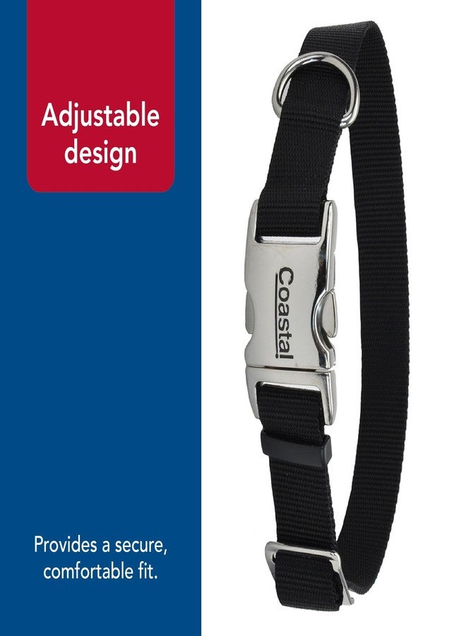Coastal Pet Adjustable Dog Collar with Metal Buckle - Comfortable Fade-Resistant Dog Collar with Snap Lock - Perfect for Walking & Tie Outs - Lime - 1" x 14"-20" - Image 5