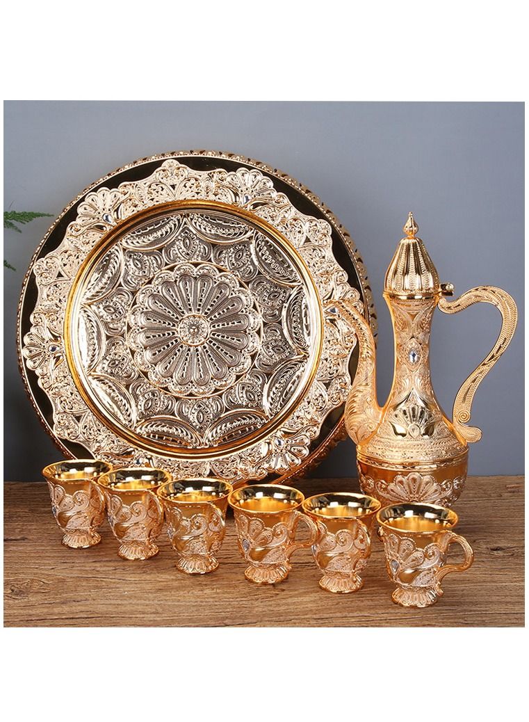 European High-End Vintage Wine Set Gold  - Image 3
