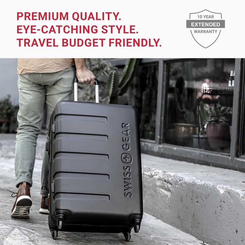 SwissGear 7366 Signature Hardside Expandable Luggage with Spinner Wheels, TSA Lock, Cup-Holder, Coral Almond, Carry-On 19-Inch - Image 4