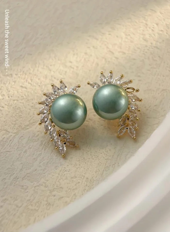 Faux Pearl Stud Earrings