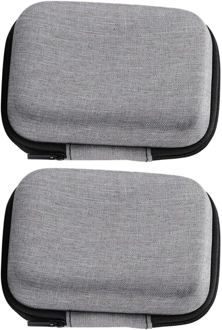Toddmomy 2pcs Portable Microphone Storage Bags with Zipper Waterproof Eva Multifunctional Cable Organizer Cases for Outdoor Earphones and Chargers - Image 1