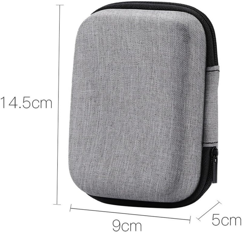 Toddmomy 2pcs Portable Microphone Storage Bags with Zipper Waterproof Eva Multifunctional Cable Organizer Cases for Outdoor Earphones and Chargers - Image 2