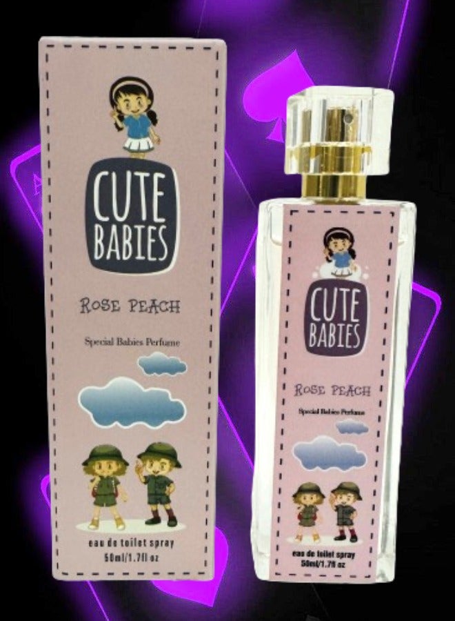 Cute 2 Pieces Babies Rose Peach Perfume 50ml EDT - Image 2