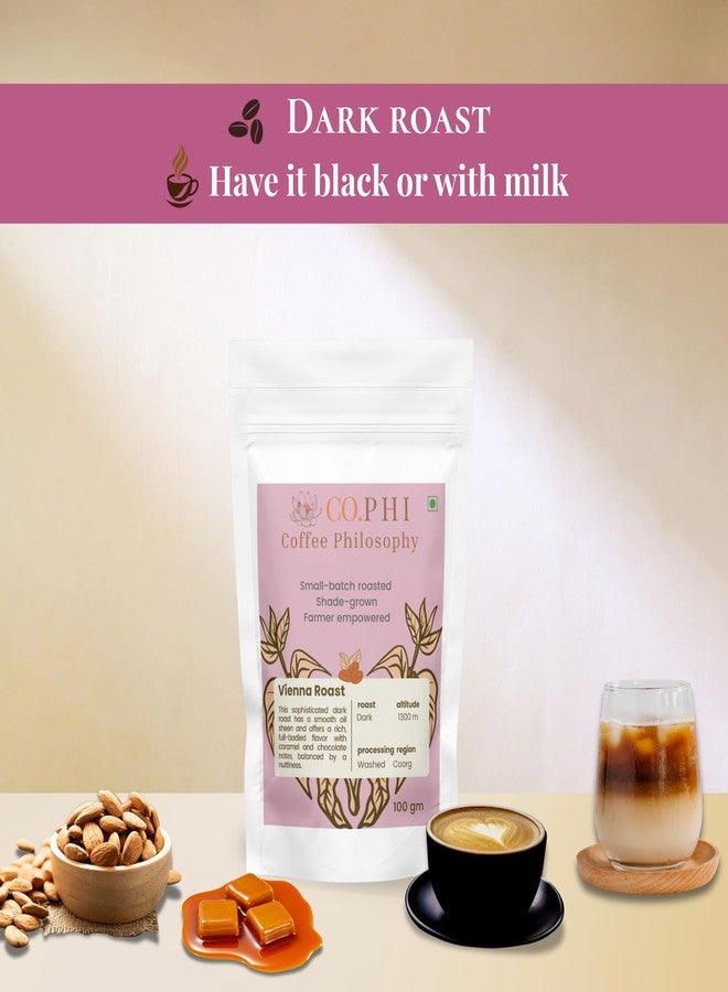 CO.PHI Coffee Philosophy Sample Pack Origin Series (3 x 100 gms) Cold Brew Grind, Ground Coffee Combo, Arabica Robusta Blend, Coorg, Vienna Roast, Eureka, Existential Espresso, Washed Process - Image 2