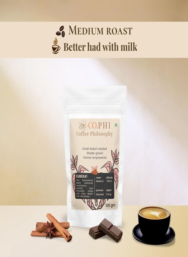 CO.PHI Coffee Philosophy Sample Pack Origin Series (3 x 100 gms) Cold Brew Grind, Ground Coffee Combo, Arabica Robusta Blend, Coorg, Vienna Roast, Eureka, Existential Espresso, Washed Process - Image 3