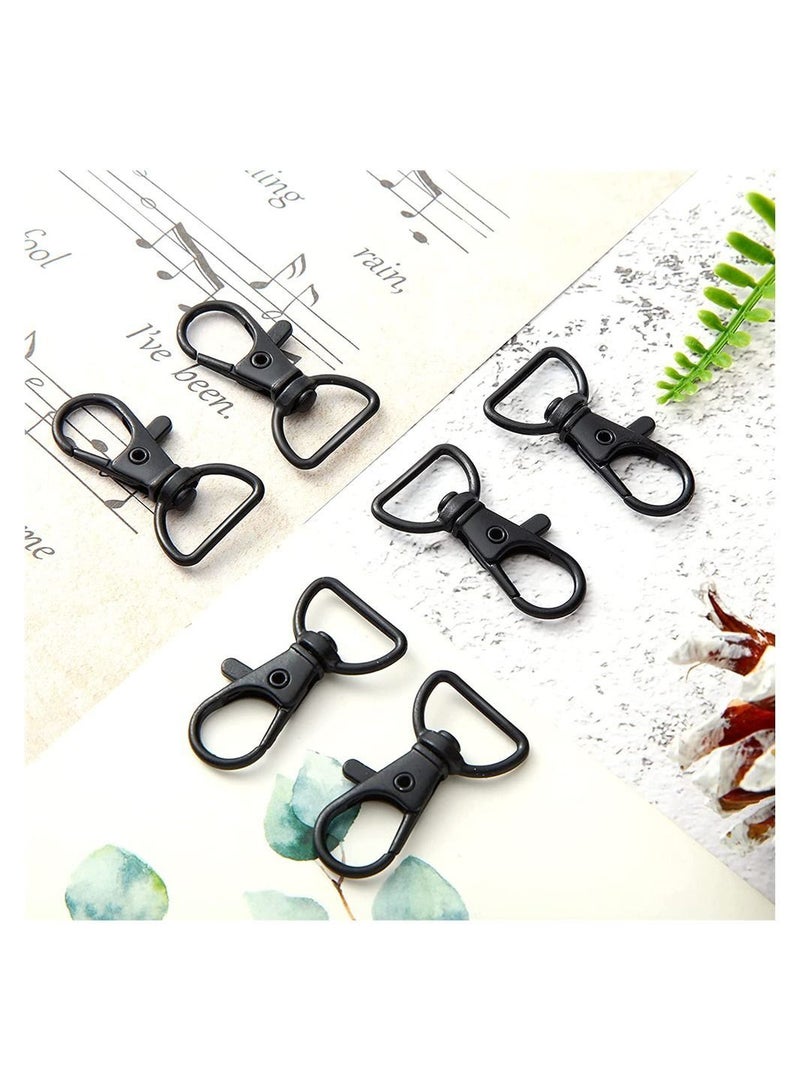 Swivel Snap Hooks 35 Pieces Swivel Clasps Lanyard Snap Hooks Keychain Clip Hook Lobster Claw Clasp Metal Hook Clasp with D Rings For Keychain Purse Hardware Sewing Craft Project - Image 4