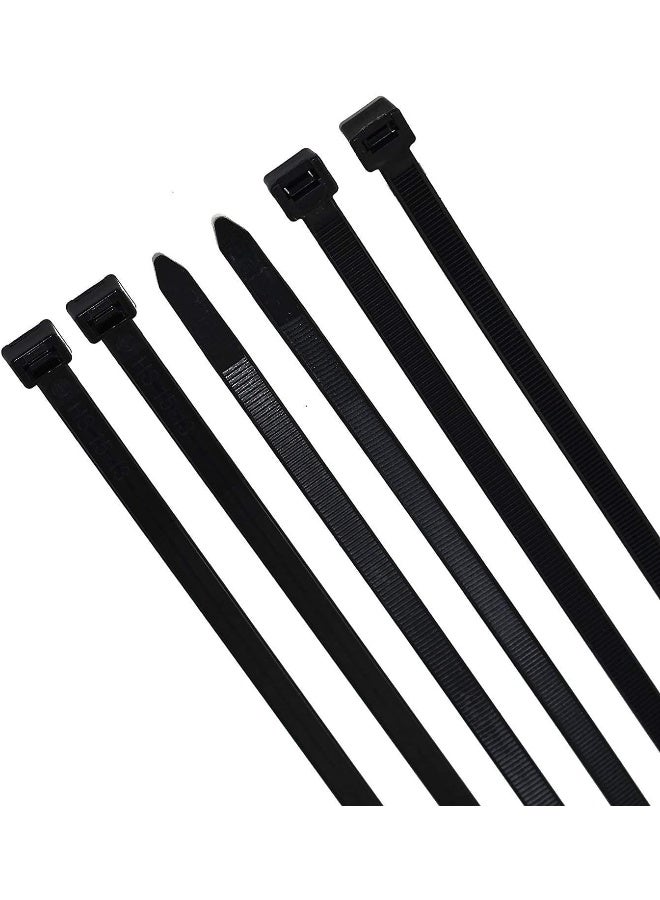 Cable Ties, 100Pcs Self Locking Ties Heavy Duty Nylon Zip 15Cm(4.5Inch), Black  - Image 3