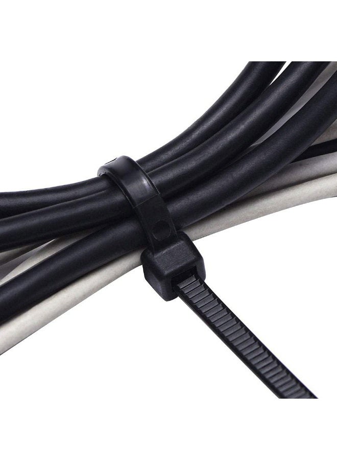 Cable Ties, 100Pcs Self Locking Ties Heavy Duty Nylon Zip 15Cm(4.5Inch), Black  - Image 4