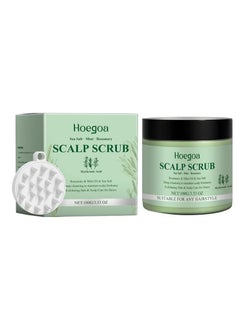Rosemary Scalp Scrub with Scalp Scrubber Set, Contains Rosemary, Peppermint Oil, and Petrel Ingredients Scalp Exfoliator Scrub, Scalp Cleanser for Relieve Scalp Itching, Exfoliate and Care for Scalp and Hair