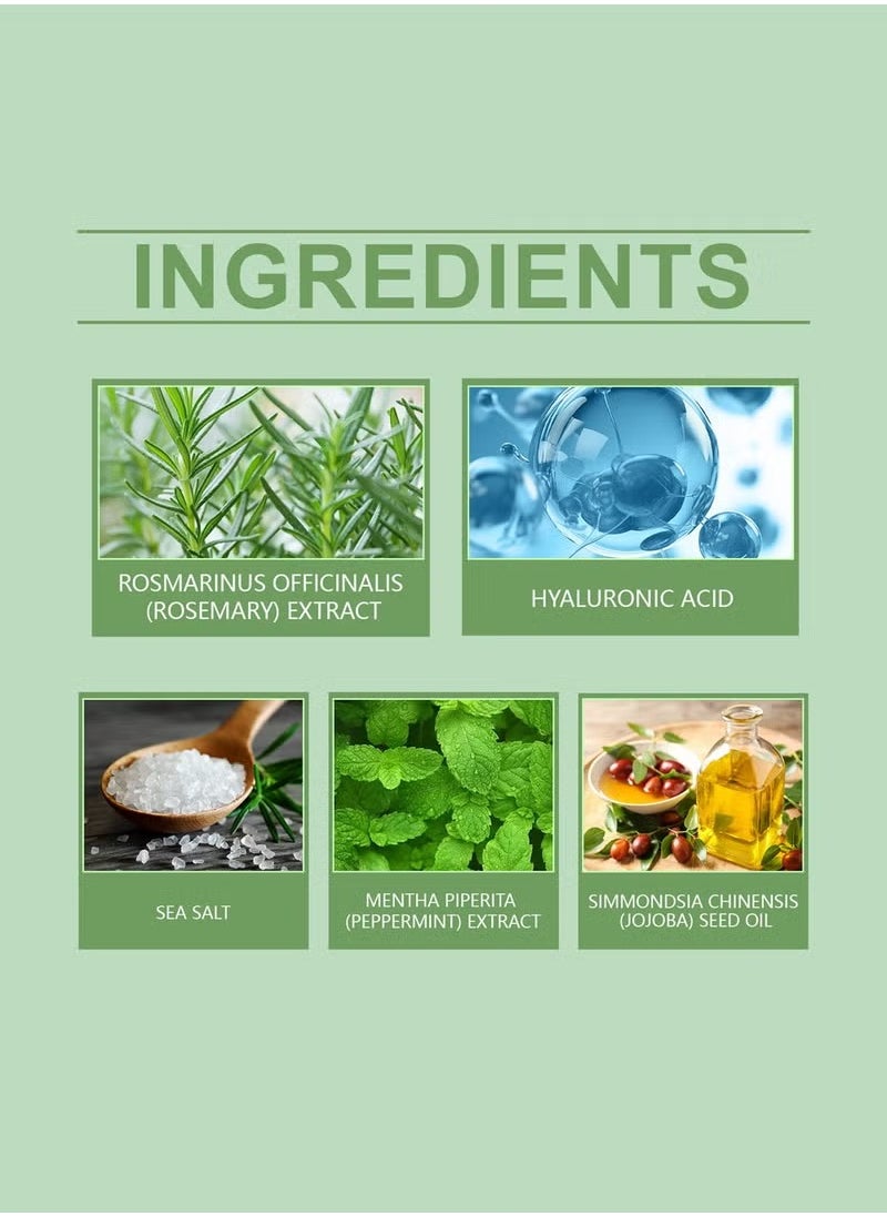 HOEGOA - Rosemary Scalp Scrub with Scalp Scrubber Set, Contains Rosemary, Peppermint Oil, and Petrel Ingredients Scalp Exfoliator Scrub, Scalp Cleanser for Relieve Scalp Itching, Exfoliate and Care for Scalp and Hair - Image 1