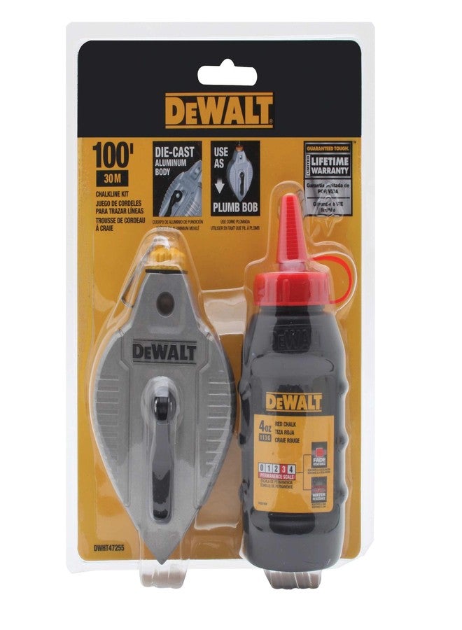 DEWALT Cast Aluminum Reel With Red Chalk (DWHT47255L) - Image 2