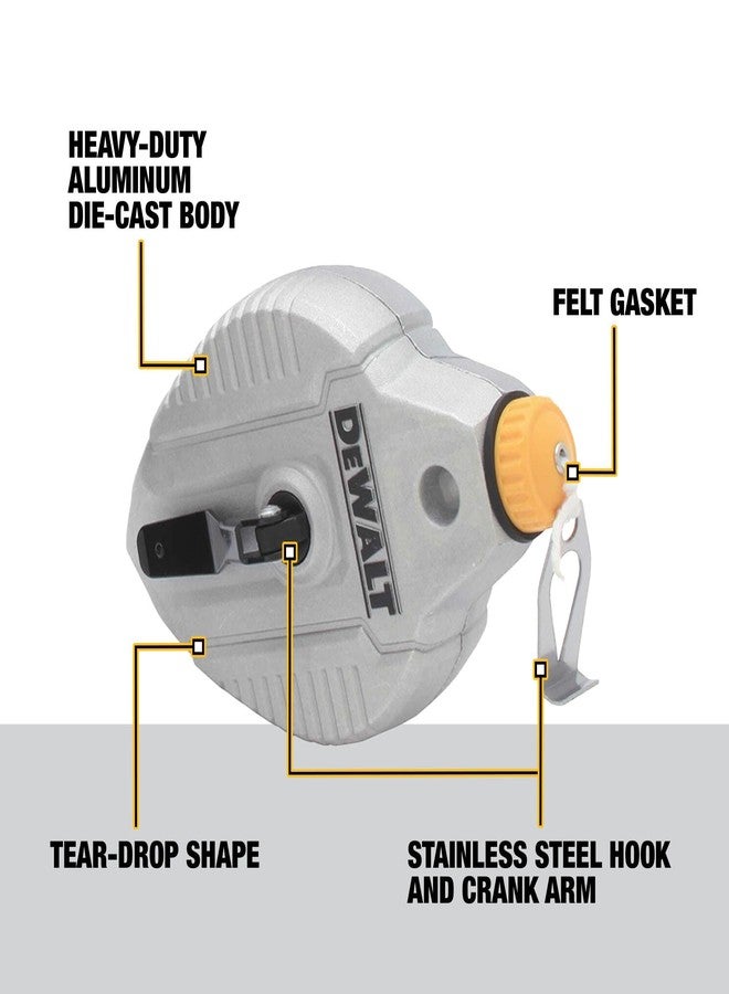 DEWALT Cast Aluminum Reel With Red Chalk (DWHT47255L) - Image 3