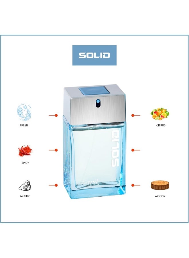 Sapil Men's Solid Perfume Set (Edt 100ml & Deo 200ml) - Image 4