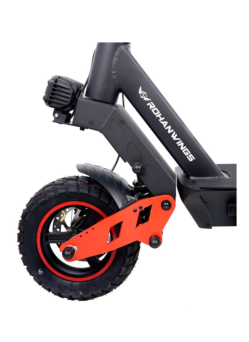 G max3 Kick Scooter 2025, 1800 watt Brushless motor, 48V 13ah battery, front & rear shock absorbers, with Digital Display Meter, with Gifts Helmet and Vest