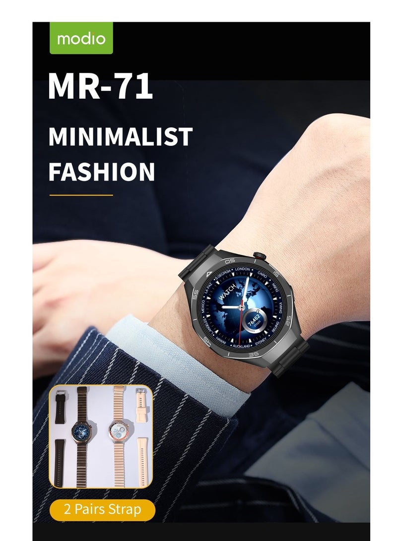 موديو ساعة موديو الذكية MR-71 مع حزامين