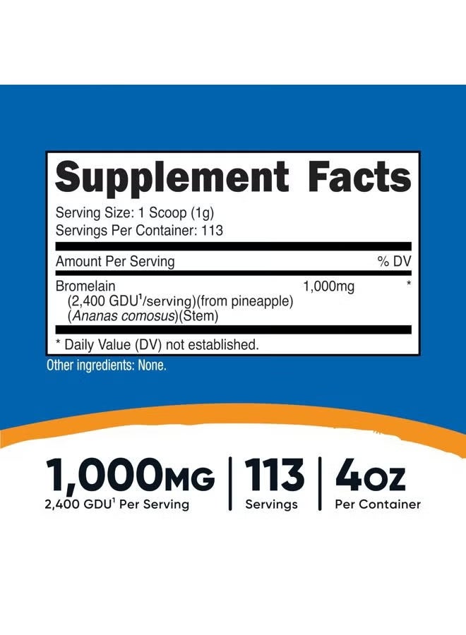 نوتريكوست، بروميلين، بدون نكهة، 4 أونصة (113 غرام) - Image 5