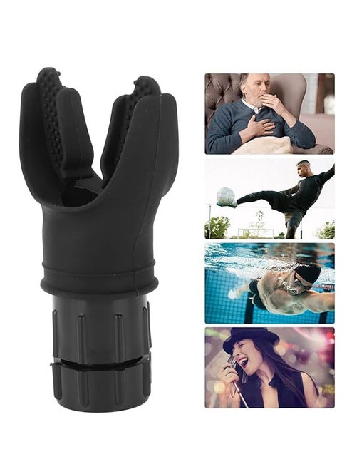 Breathing Trainer, Oxygen Flow Breathing Trainer Lung Exerciser Device, Improve Lung Capacity, Handheld Expansion Training Tool, Black