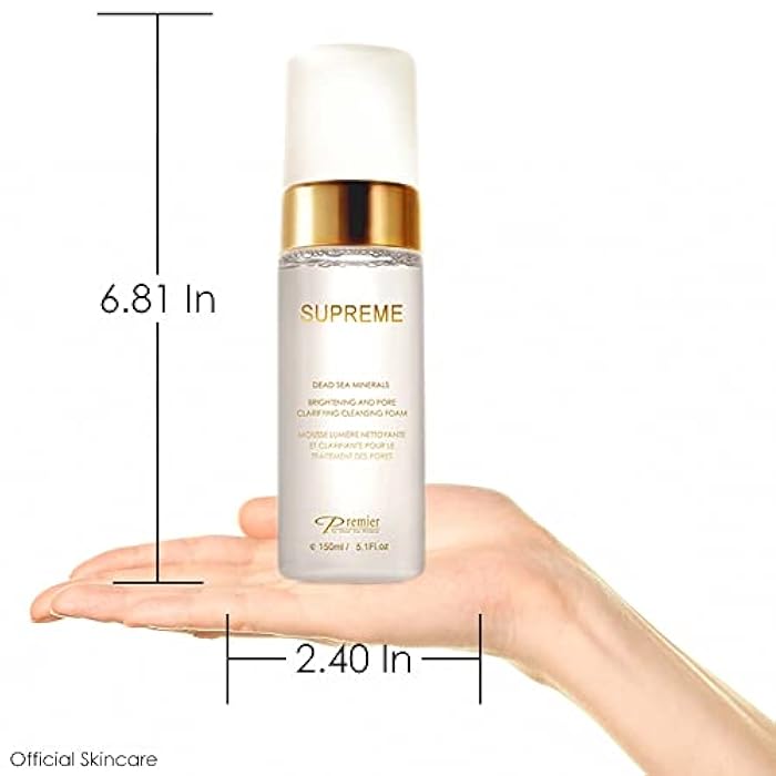Premier SUPREME Brightening and Pore Clarifying Cleansing Foam 5.1 Fl Oz - Image 4