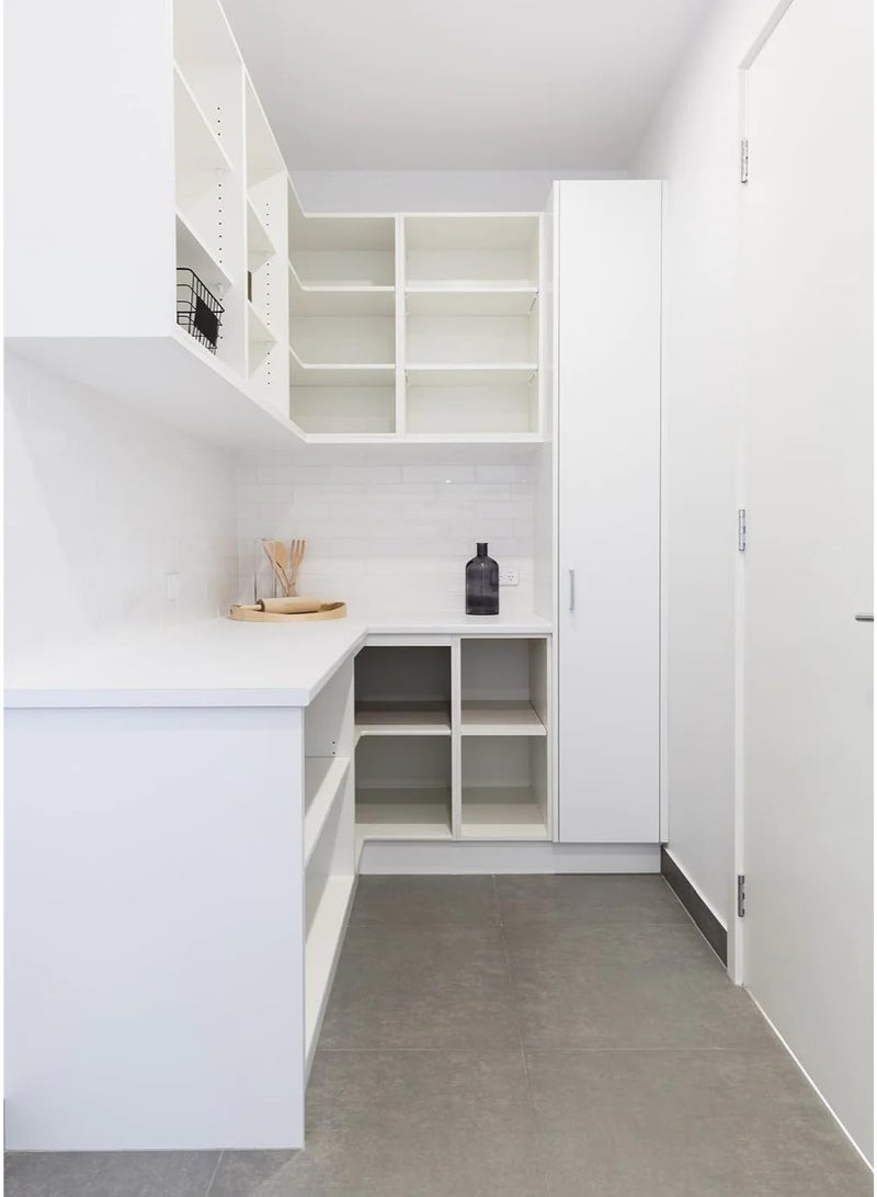 Abbasali MDF Wood Sheet Furniture Board White For 60cm X 30cm With Gloves,10 Pcs Facemask & Saw (8 Piece Both Side White) - Image 2