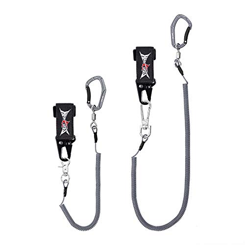 HERCULES Kayak Paddle Leash, Heavy Duty Fishing Lanyard for Rods, Pliers, Boating, Paddles, Kayak (17.7" Plus, 5.9") - Image 1
