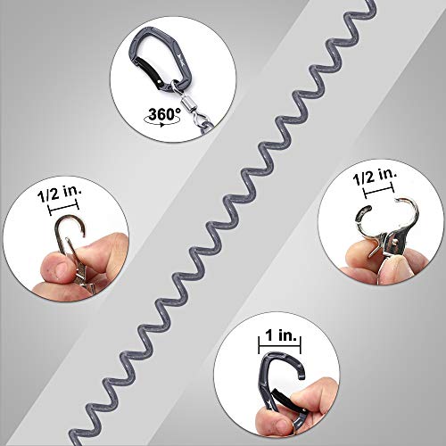 HERCULES Kayak Paddle Leash, Heavy Duty Fishing Lanyard for Rods, Pliers, Boating, Paddles, Kayak (17.7" Plus, 5.9") - Image 4