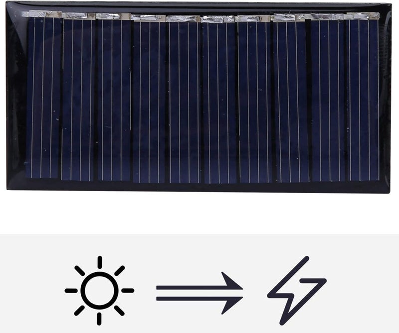 VGEBY 50MA 5V Solar Panel Battery Charger, Small Size Lightweight, Important Electrical Components for Converting to Power Source - Image 3