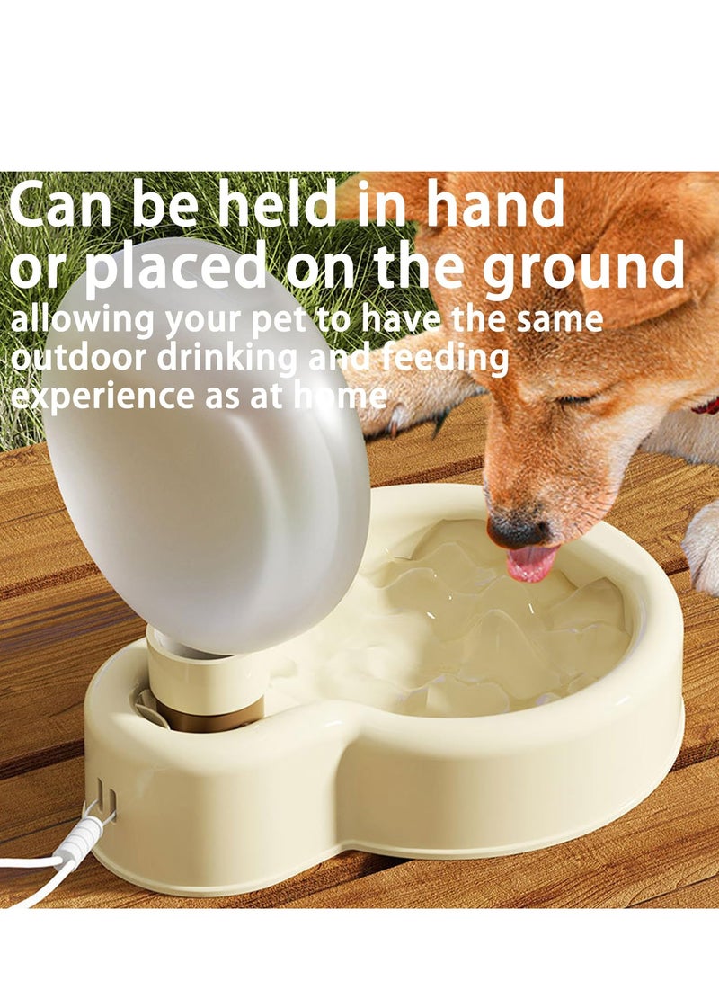 Dog Water Bottle, Leak-Proof Dog Water Dispenser with Foldable Bowl – Conveniently Doubles as a Feeding Bowl, for Pet Outdoor Walking Hiking Travelling - Image 2