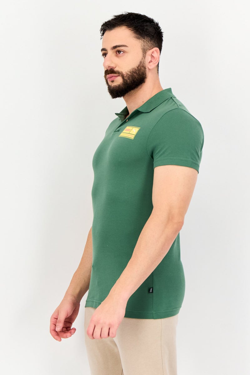 PUMA Men Sportswear Fit Short Sleeve Outdoor Polo Shirt, Green - Image 2