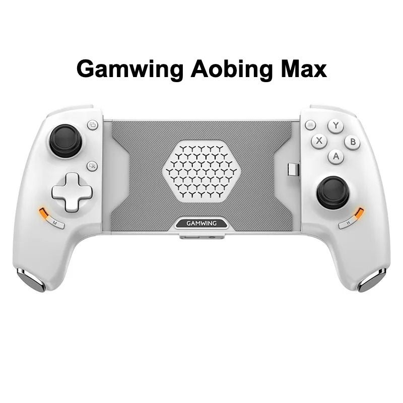 Gamwing AoBing Max Game Controller with Dual Hall-Effect, Type-C Bluetooth Connection, White - Image 1