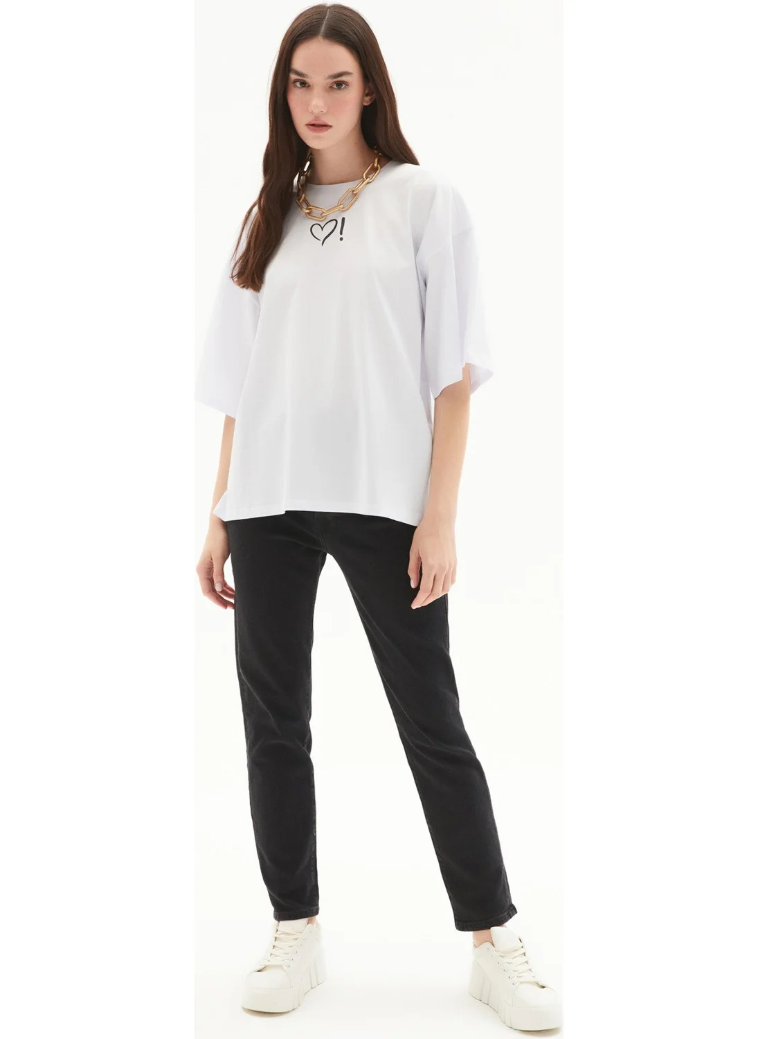 جون Half Sleeve Crew Neck Printed Cotton T-Shirt