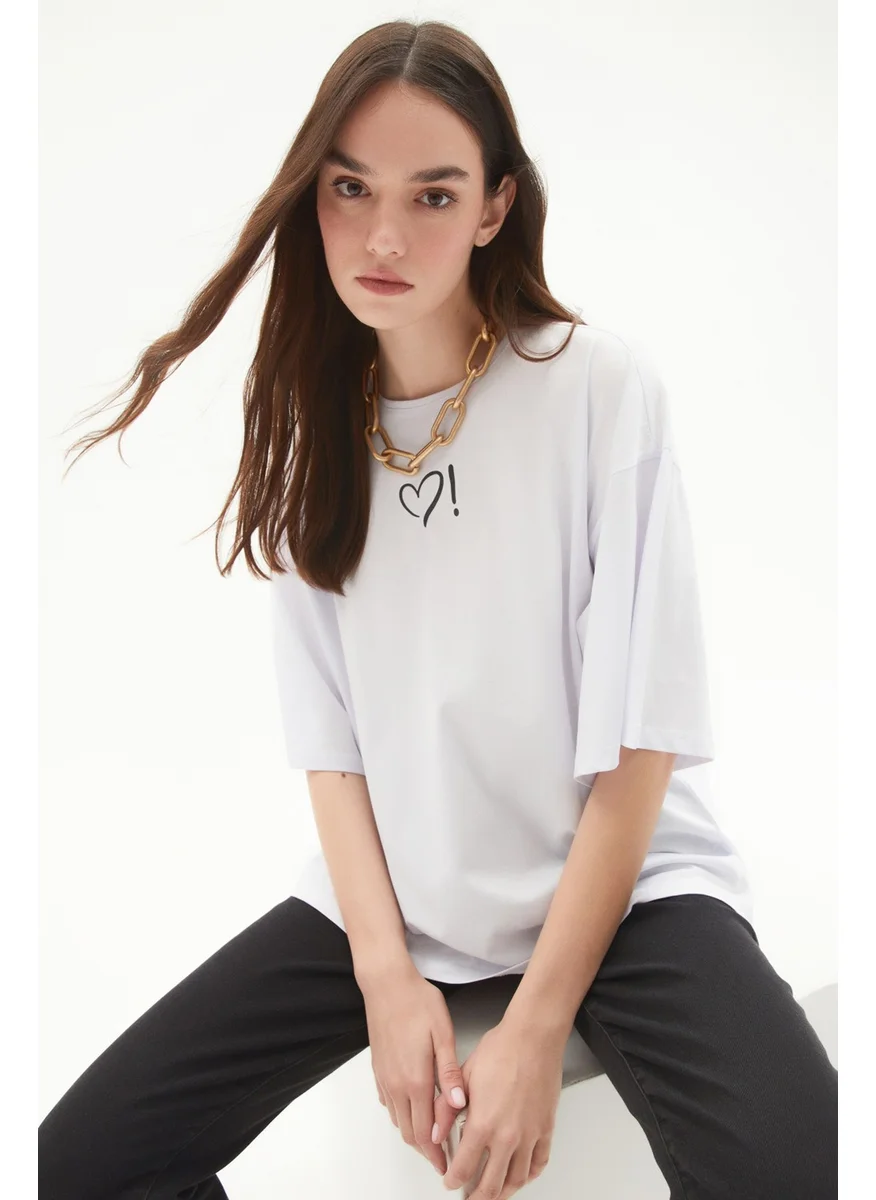 جون Half Sleeve Crew Neck Printed Cotton T-Shirt
