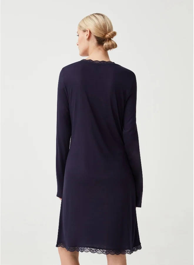 Ovs Ovs Viscose Nightdress With Lace