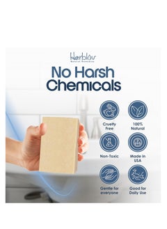 Herblov Eczema Soap Bar for Face and Body – All Natural Dermatitis, Psoriasis Treatment for Dry Itchy Sensitive Skin Relief – Gentle Detoxifying, Healing, Anti-Itch, Oatmeal Goat Milk Wash for Kids, & Adults  - Image 2