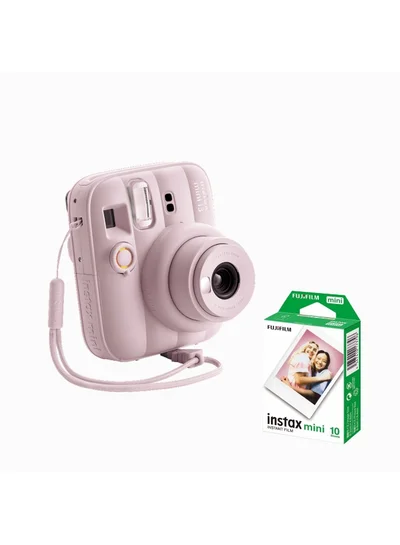 صفقة فوجي فيلم Instax Mini 13 Camera Portable Photo Camera Pink with 10 Pack Film على Noon EG