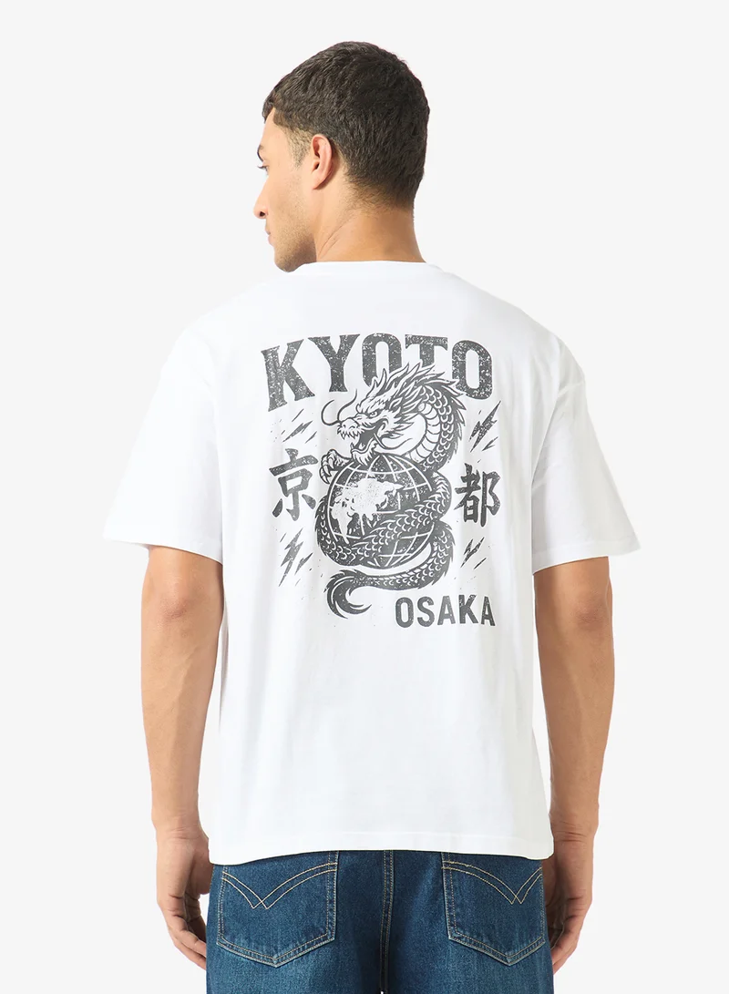 Casual Loose Fit Crew Neck T-Shirt