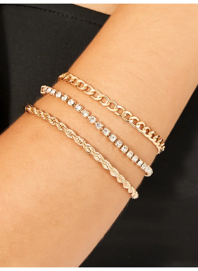 ستايلي Styli Set of 3 - Embellished Bracelet