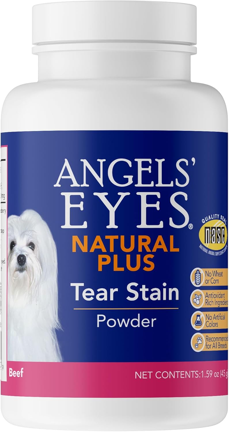 Angels' Eyes PLUS Dog Tear Stain Remover Powder - Beef Flavor, 45g - Image 1