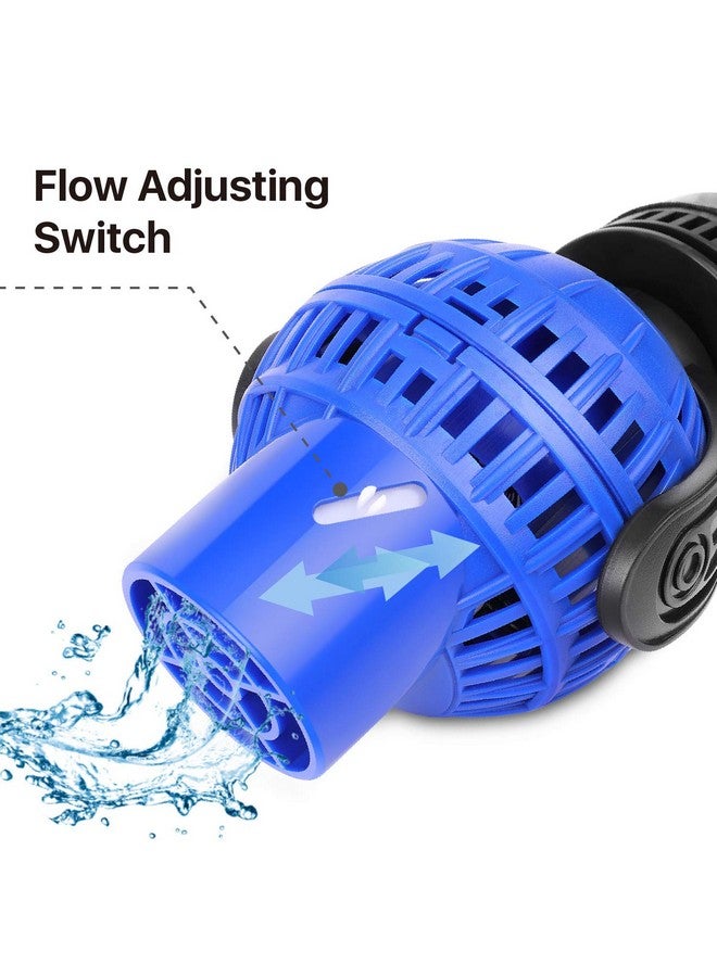 Flexzion Submersible Wave Maker 360 Degree Circulation Pump w/Magnetic Mount & Adjustable Flow Rate for Aquarium Fish Marine Coral Reef Tank Pools Fresh Salt Water -1100Gph - Image 3