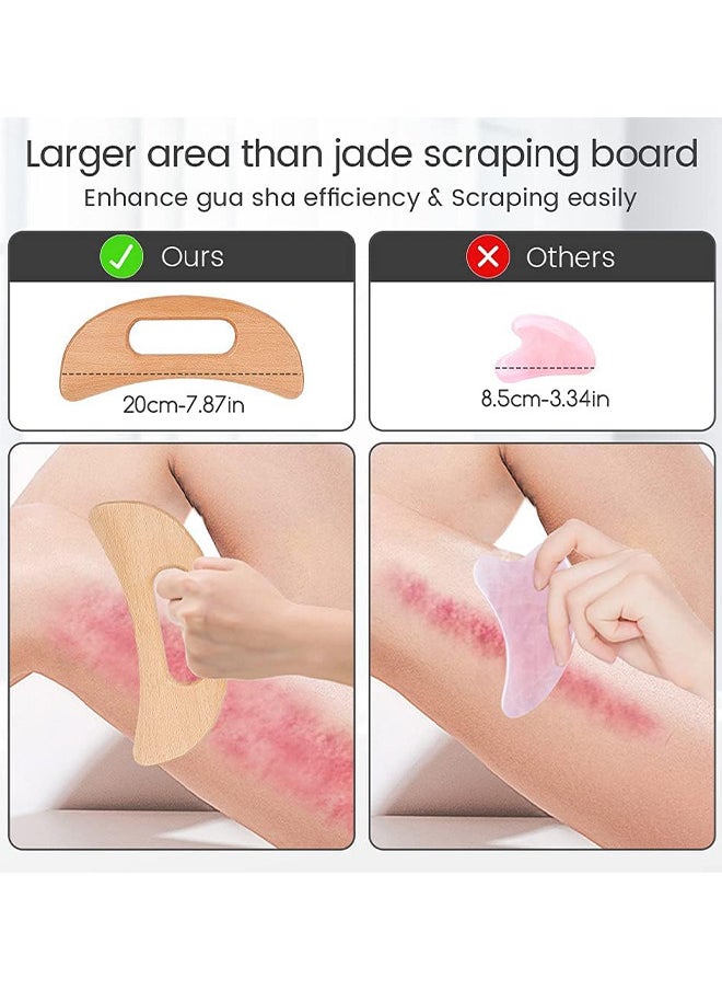 Depend - Wooden Massage Tools Gua Sha Tools, Scraping And Massaging Muscles To Relax The Muscles Throughout The Body, Achieving The Effect Of Relieving Body Pain - Image 1