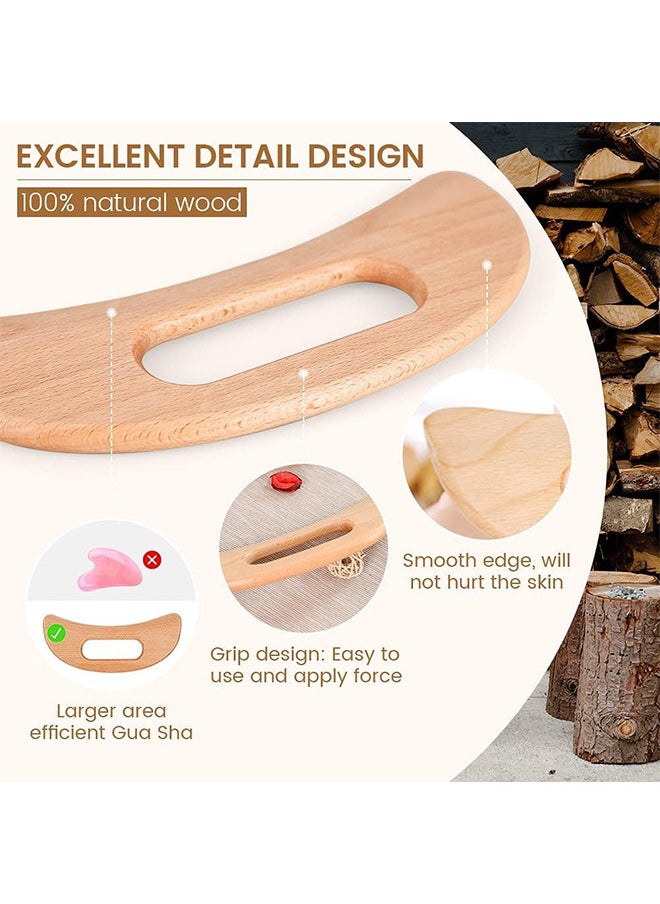 Depend - Wooden Massage Tools Gua Sha Tools, Scraping And Massaging Muscles To Relax The Muscles Throughout The Body, Achieving The Effect Of Relieving Body Pain - Image 1