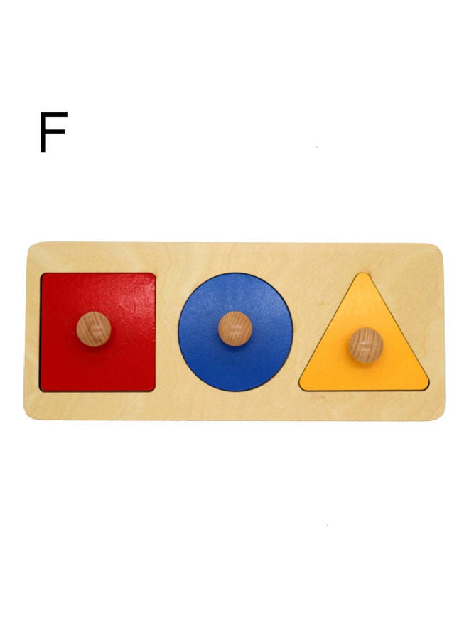 Geometric Shape Pegged Puzzle