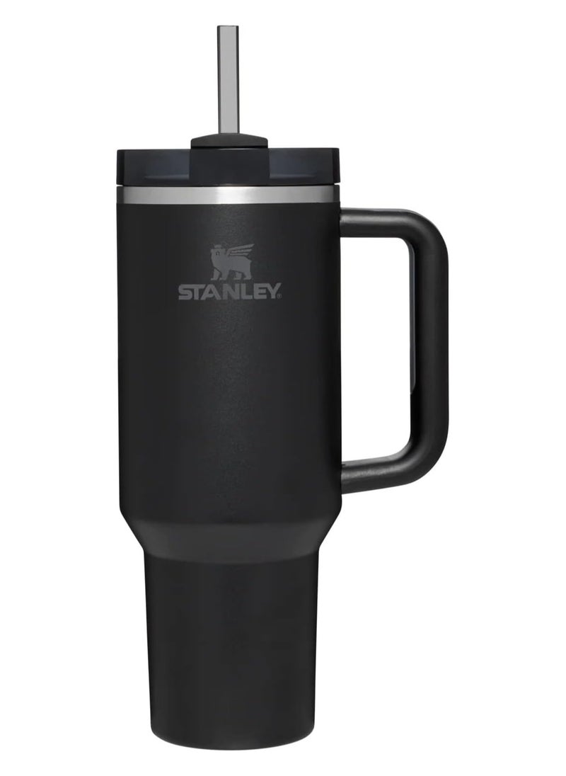 Stanley - Stanley Quencher H2.0 FlowState Stainless Steel Vacuum Insulated Tumbler with Lid and Straw for Water, Iced Tea or Coffee, Smoothie and More, Black - Image 1