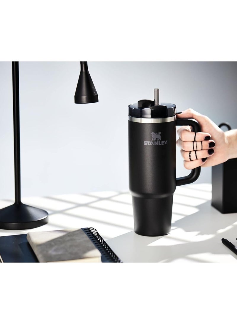 Stanley Quencher H2.0 FlowState Stainless Steel Vacuum Insulated Tumbler with Lid and Straw for Water, Iced Tea or Coffee, Smoothie and More, Black - Image 4